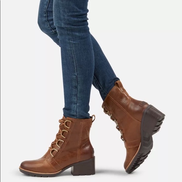 Sorel Shoes - Sorel waterproof brown cate lace booties